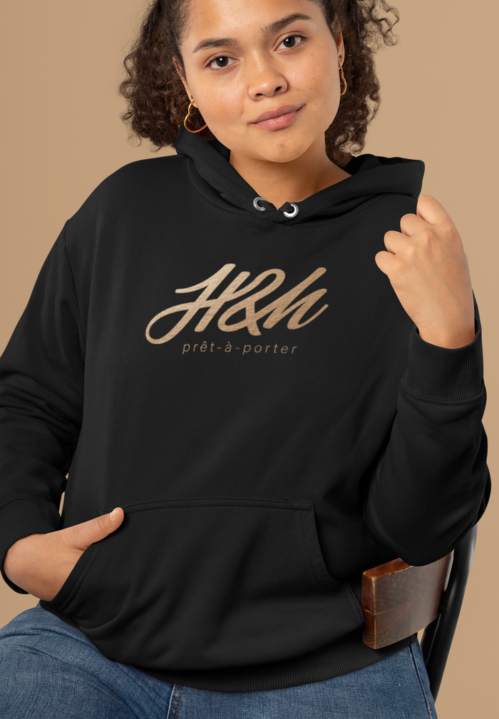 Black H&H Relaxed Hoodie