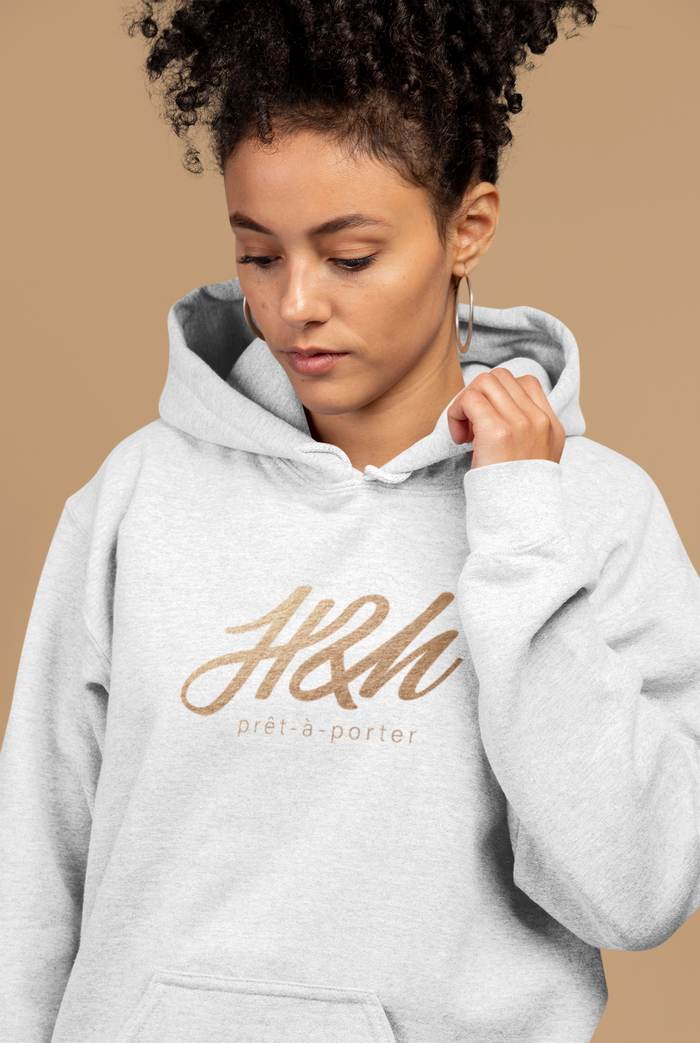 H&H White Relaxed Hoodie
